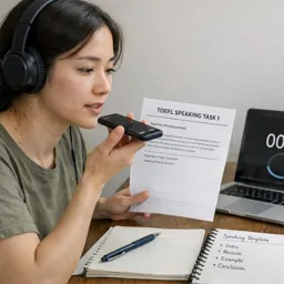 Free Ebook cover TOEFL Speaking Confidence: Structure, Timing, and Natural Delivery