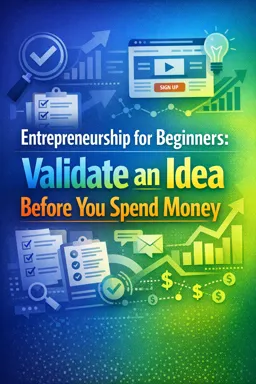 Free Ebook cover Entrepreneurship for Beginners: Validate an Idea Before You Spend Money