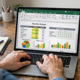 Free Ebook cover Excel for Personal Productivity: Budgets, Habit Trackers, and Simple Dashboards