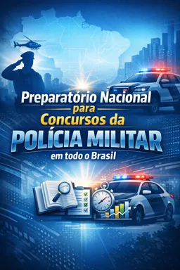 Capa do Ebook gratuito Preparatório Nacional para Concursos da Polícia Militar em todo o Brasil