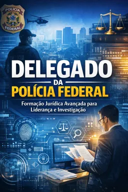 Capa do Ebook gratuito Delegado da Polícia Federal: Formação Jurídica Avançada para Liderança e Investigação