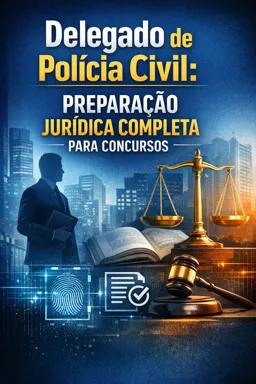 Capa do Ebook gratuito Delegado de Polícia Civil: Preparação Jurídica Completa para Concursos
