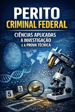 Capa do Ebook gratuito Perito Criminal Federal: Ciências Aplicadas à Investigação e à Prova Técnica