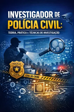 Capa do Ebook gratuito Investigador de Polícia Civil: Teoria, Prática e Técnicas de Investigação