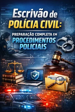 Capa do Ebook gratuito Escrivão de Polícia Civil: Preparação Completa em Procedimentos Policiais