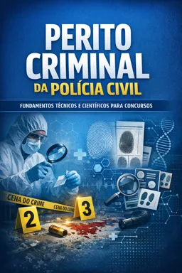 Capa do Ebook gratuito Perito Criminal da Polícia Civil: Fundamentos Técnicos e Científicos para Concursos