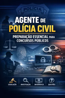 Capa do Ebook gratuito Agente de Polícia Civil: Preparação Essencial para Concursos Públicos