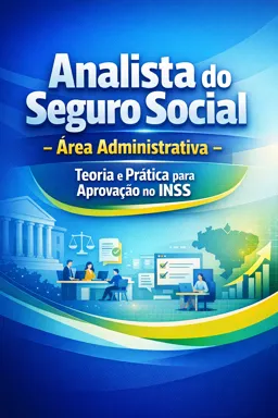 Capa do Ebook gratuito Analista do Seguro Social - Área Administrativa: Teoria e Prática para Aprovação no INSS