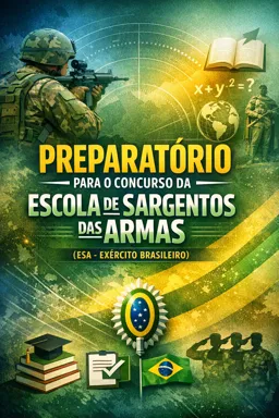 Capa do Ebook gratuito Preparatório para o Concurso da Escola de Sargentos das Armas (ESA - Exército Brasileiro)
