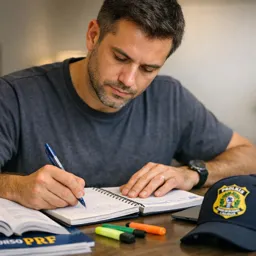 Capa do Ebook gratuito PRF - Guia Completo de Preparação para o Concurso da Polícia Rodoviária Federal