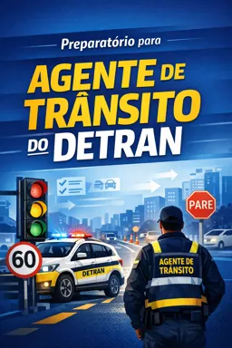 Capa do Ebook gratuito Preparatório para Agente de Trânsito do DETRAN