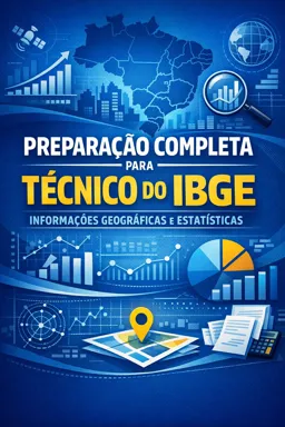 Capa do Ebook gratuito Preparação Completa para Técnico do IBGE - Informações Geográficas e Estatísticas