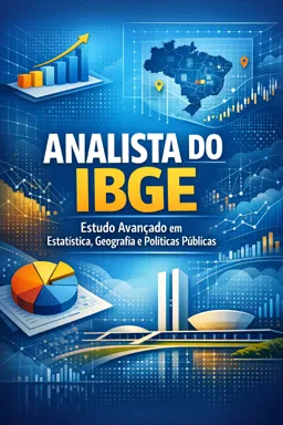 Capa do Ebook gratuito Analista do IBGE: Estudo Avançado em Estatística, Geografia e Políticas Públicas