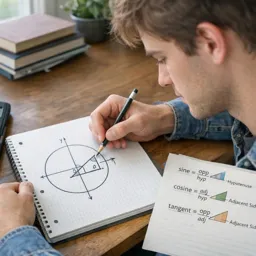 Free Ebook cover Trigonometry Without Fear: Angles, Triangles, and the Unit Circle