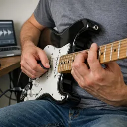 Free Course Image Electric Guitar Rhythm Essentials: Strumming, Palm Muting, and Tight Timing