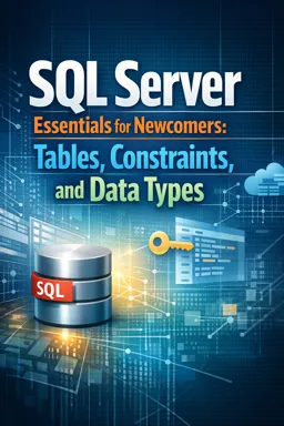 Free Ebook cover SQL Server Essentials for Newcomers: Tables, Constraints, and Data Types