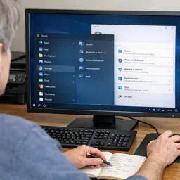 Free Ebook cover Microsoft Windows Basics: Desktop, Start Menu, Settings, and Everyday Tasks
