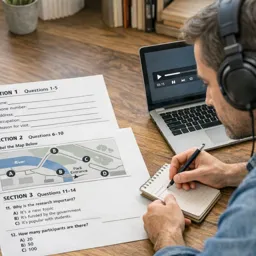 Free Ebook cover IELTS Listening Foundations: Question Types and Smart Note-Taking