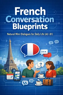 Free Ebook cover French Conversation Blueprints: Natural Mini-Dialogues for Daily Life (A2–B1)