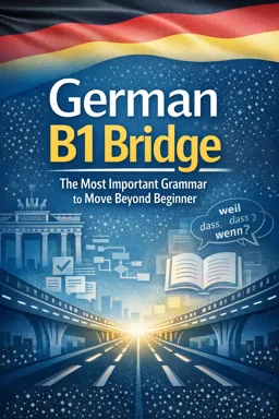 Free Ebook cover German B1 Bridge: The Most Important Grammar to Move Beyond Beginner