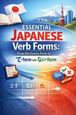 Free Ebook cover Essential Japanese Verb Forms: From Dictionary Form to て-form and ない-form