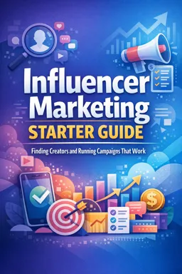Free Ebook cover Influencer Marketing Starter Guide: Finding Creators and Running Campaigns That Work