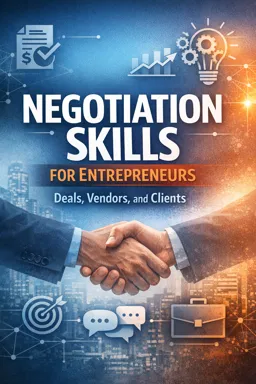 Free Ebook cover Negotiation Skills for Entrepreneurs: Deals, Vendors, and Clients