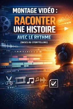 Couverture de livre électronique gratuite Montage vidéo : raconter une histoire avec le rythme (bases du storytelling)