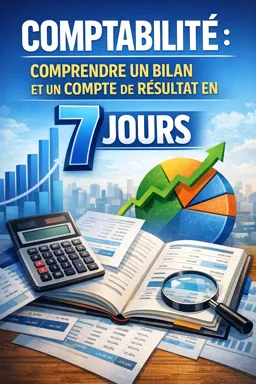 Couverture de livre électronique gratuite Comptabilité : comprendre un bilan et un compte de résultat en 7 jours