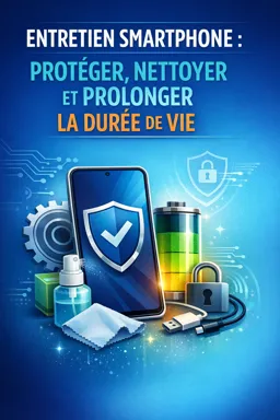Couverture de livre électronique gratuite Entretien smartphone : protéger, nettoyer et prolonger la durée de vie