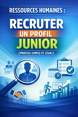 Couverture de livre électronique gratuite Ressources humaines : recruter un profil junior (process simple et légal)
