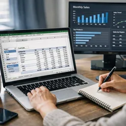 Couverture de livre électronique gratuite Excel : tableaux croisés dynamiques pour débutants