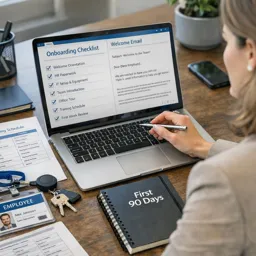 Free Ebook cover HR Onboarding Essentials: Building a Smooth First 90 Days