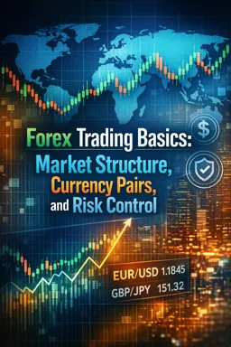 Free Ebook cover Forex Trading Basics: Market Structure, Currency Pairs, and Risk Control