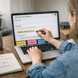Free Ebook cover Product Page Copywriting for Ecommerce Beginners
