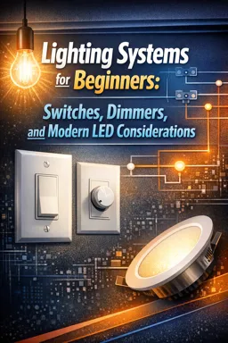 Free Ebook cover Lighting Systems for Beginners: Switches, Dimmers, and Modern LED Considerations