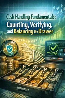 Free Ebook cover Cash Handling Fundamentals: Counting, Verifying, and Balancing the Drawer