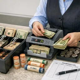 Free Ebook cover Cash Handling Fundamentals: Counting, Verifying, and Balancing the Drawer