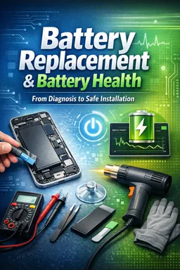 Free Ebook cover Battery Replacement & Battery Health: From Diagnosis to Safe Installation