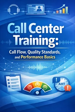 Free Ebook cover Call Center Training: Call Flow, Quality Standards, and Performance Basics