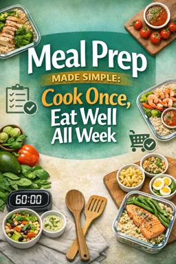 Free Ebook cover Meal Prep Made Simple: Cook Once, Eat Well All Week