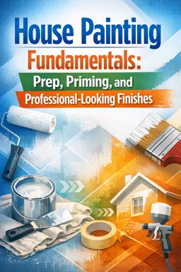 Free Ebook cover House Painting Fundamentals: Prep, Priming, and Professional-Looking Finishes