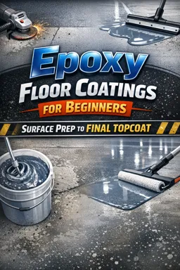 Free Ebook cover Epoxy Floor Coatings for Beginners: Surface Prep to Final Topcoat