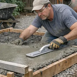 Free Ebook cover Concrete Fundamentals for Small Projects: Forms, Rebar, Pouring, and Curing