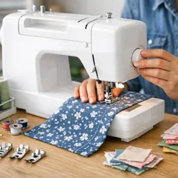 Free Ebook cover Sewing Machine Mastery: Settings, Feet, and Troubleshooting