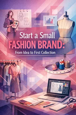 Free Ebook cover Start a Small Fashion Brand: From Idea to First Collection