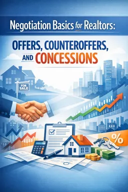 Free Ebook cover Negotiation Basics for Realtors: Offers, Counteroffers, and Concessions