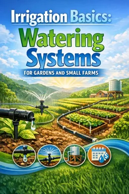 Free Ebook cover Irrigation Basics: Watering Systems for Gardens and Small Farms