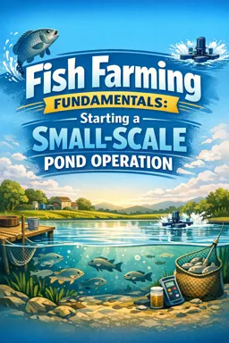 Free Ebook cover Fish Farming Fundamentals: Starting a Small-Scale Pond Operation