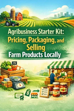 Free Ebook cover Agribusiness Starter Kit: Pricing, Packaging, and Selling Farm Products Locally